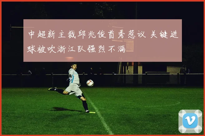 中超新主裁邱兆俊首秀惹议 关键进球被吹浙江队强烈不满